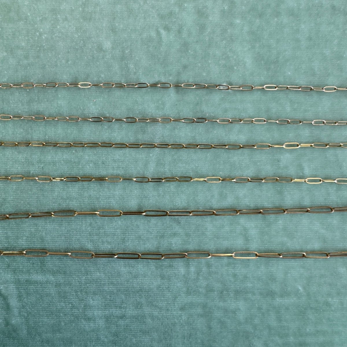 14KYG Elongated Cable Chains - AURORO