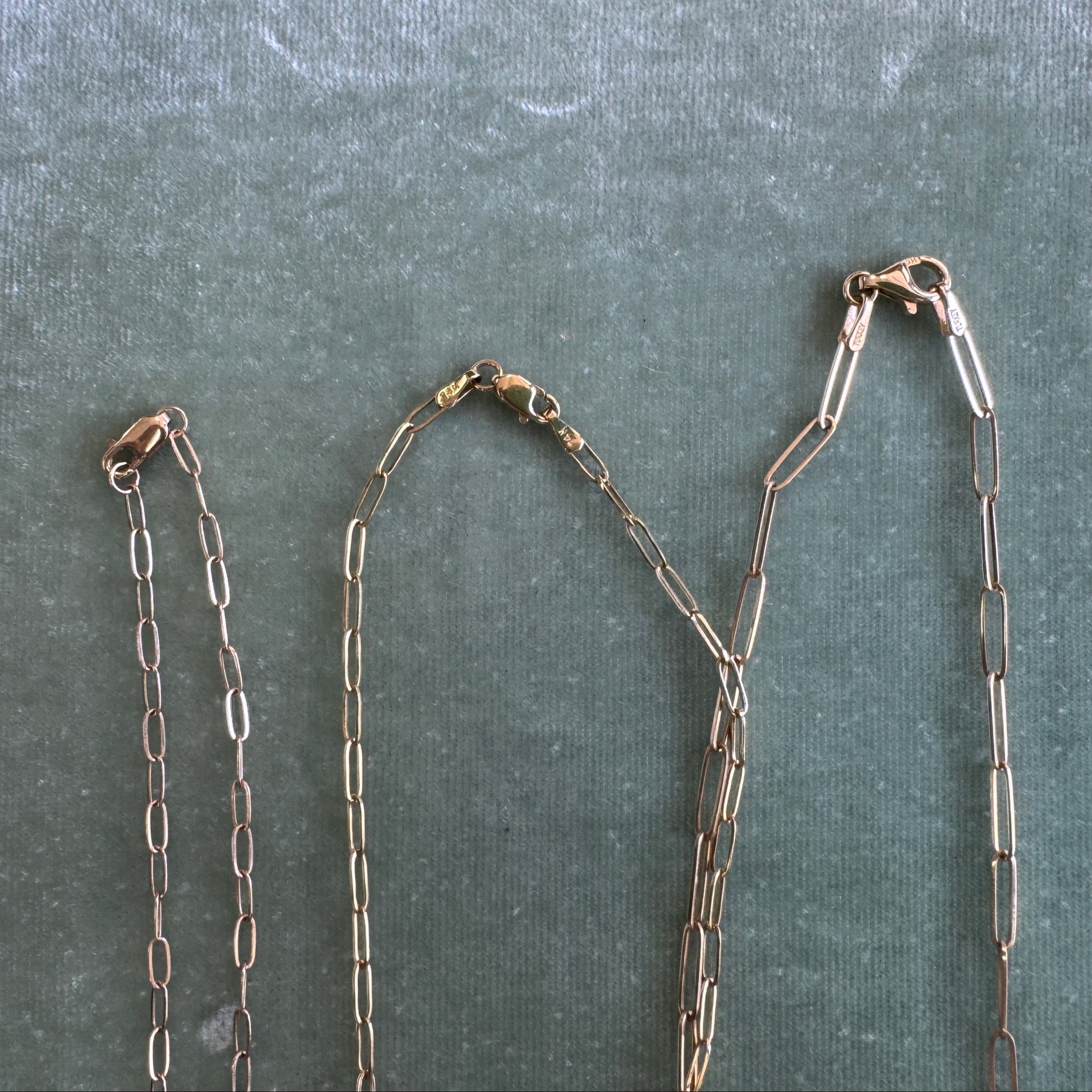 14KYG Elongated Cable Chains