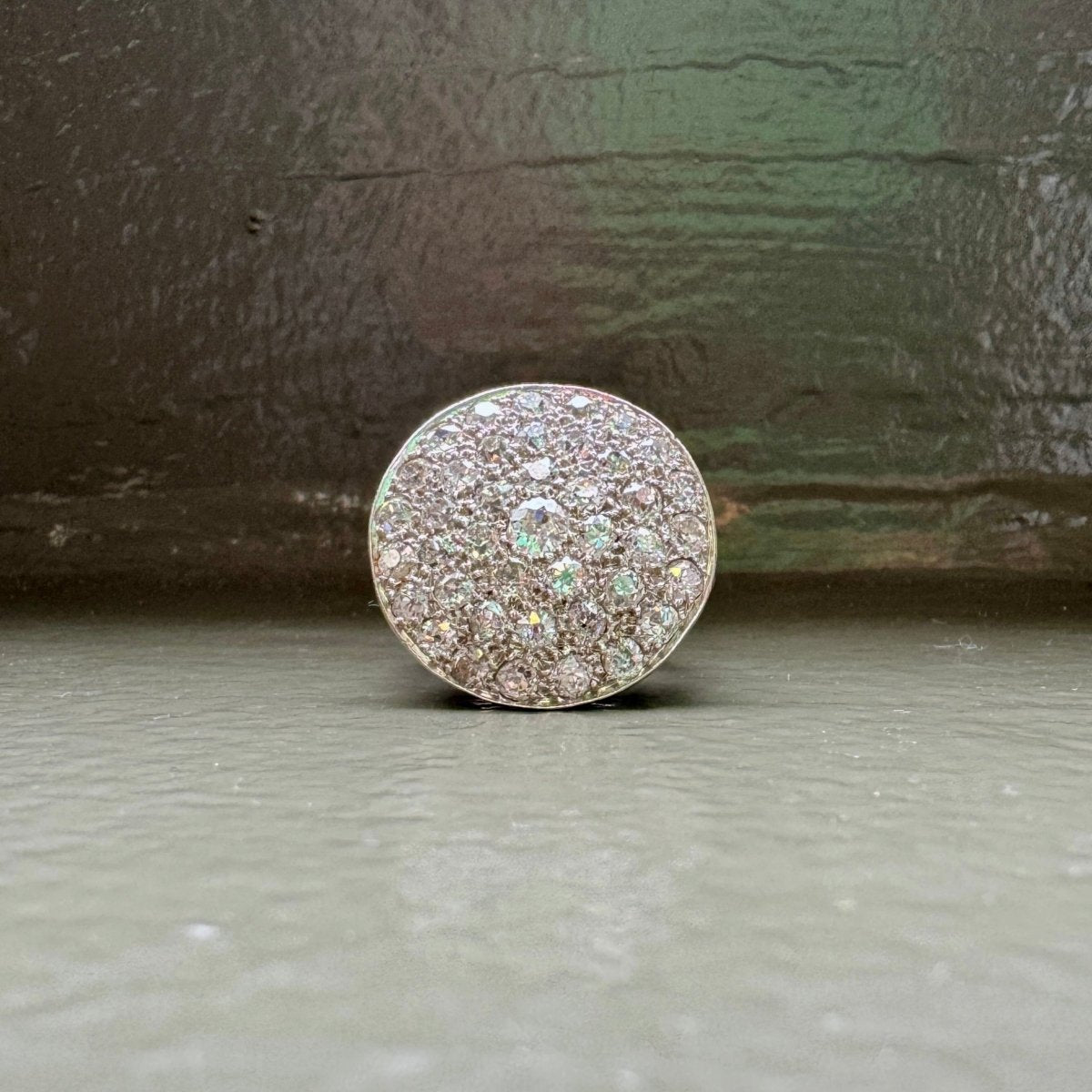 Antique 14k Old Mine Cluster Ring - AURORO
