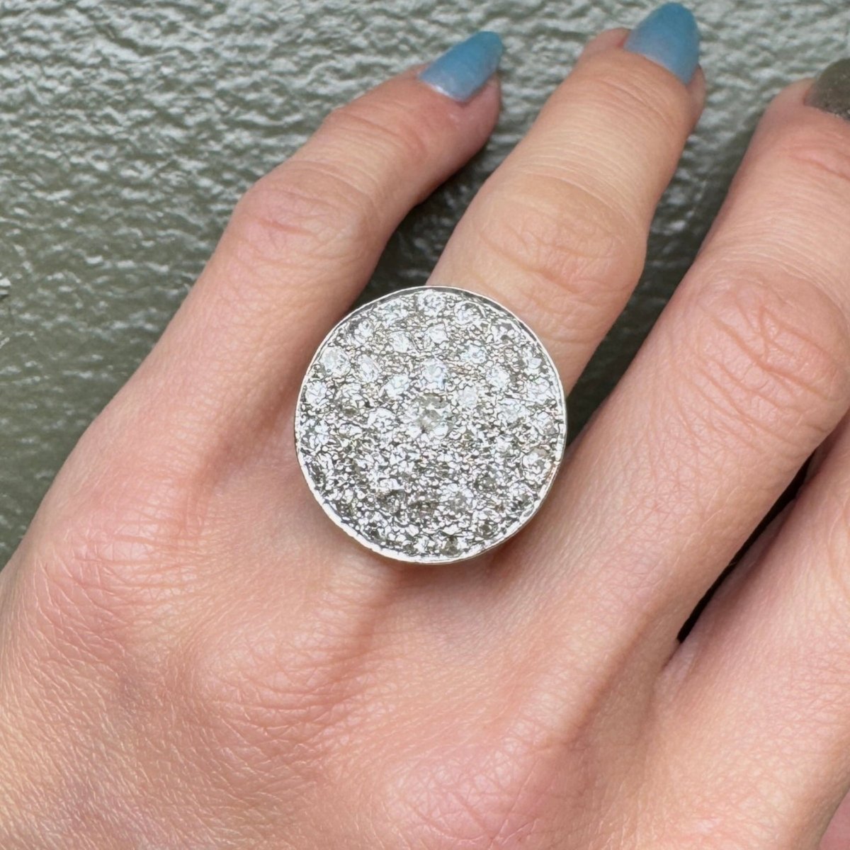 Antique 14k Old Mine Cluster Ring - AURORO
