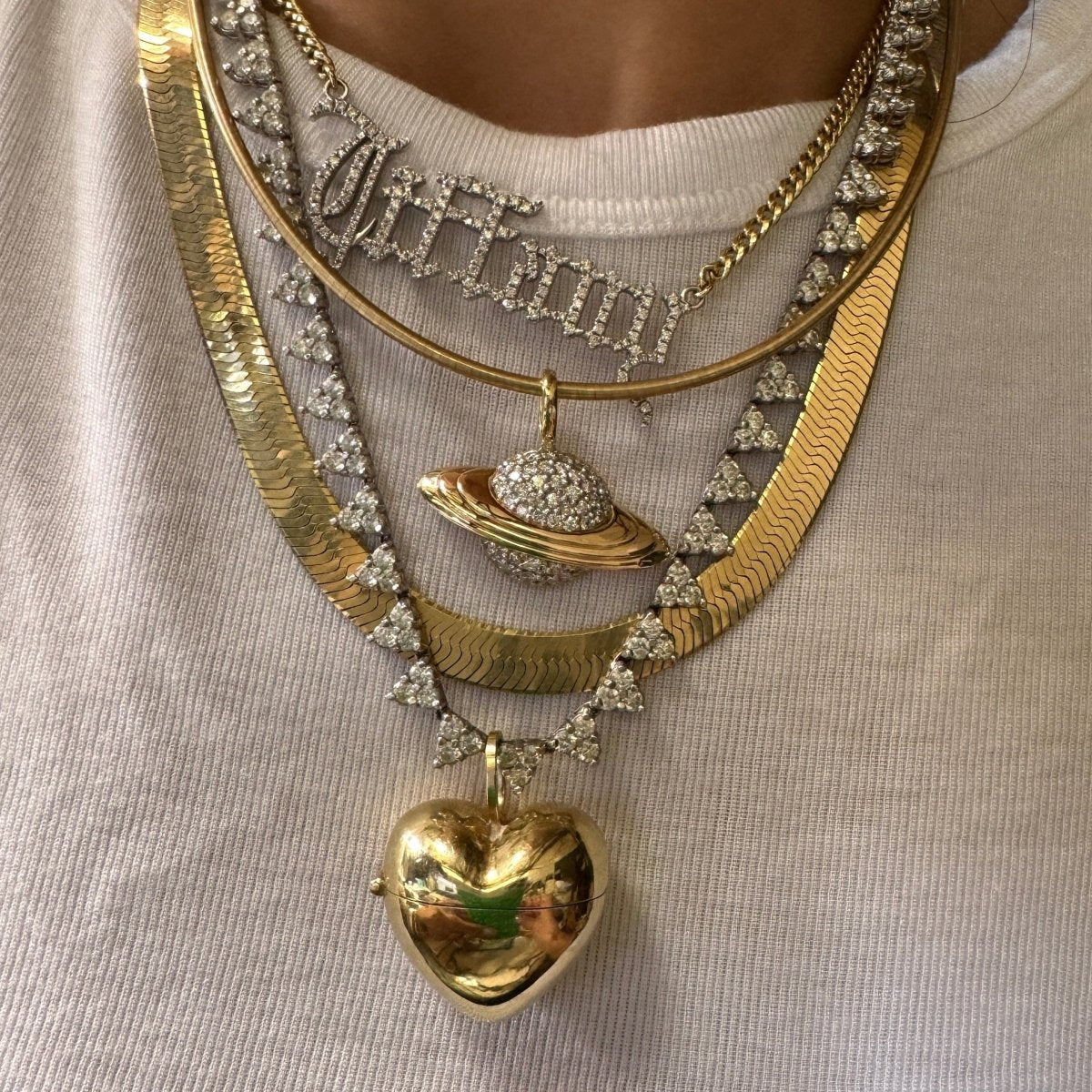 Diamond SATURN Pendant - AURORO