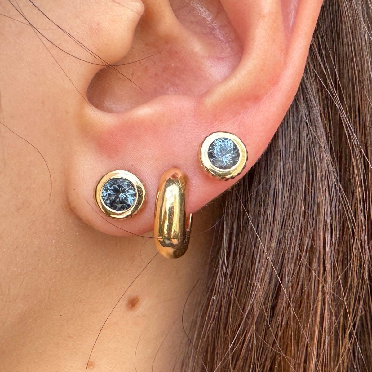 DREAM IN TECH 1.03ct Spinel Studs - AURORO