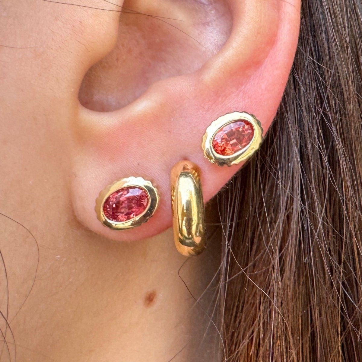 DREAM IN TECH 1.40ct Sapphire Studs - AURORO