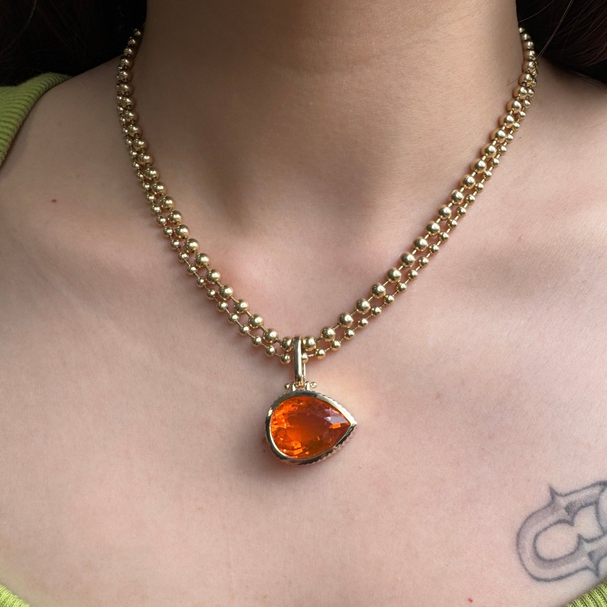 DREAM IN TECH Pendant 10.36ct Fire Opal - AURORO