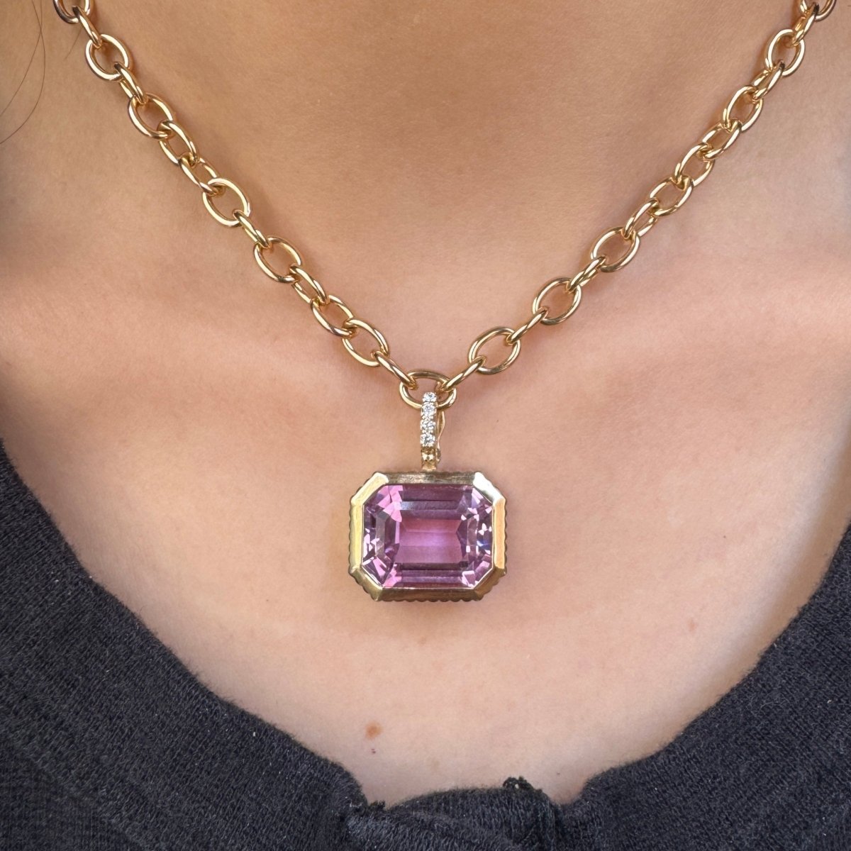 DREAM IN TECH Pendant 15.96ct Kunzite - AURORO