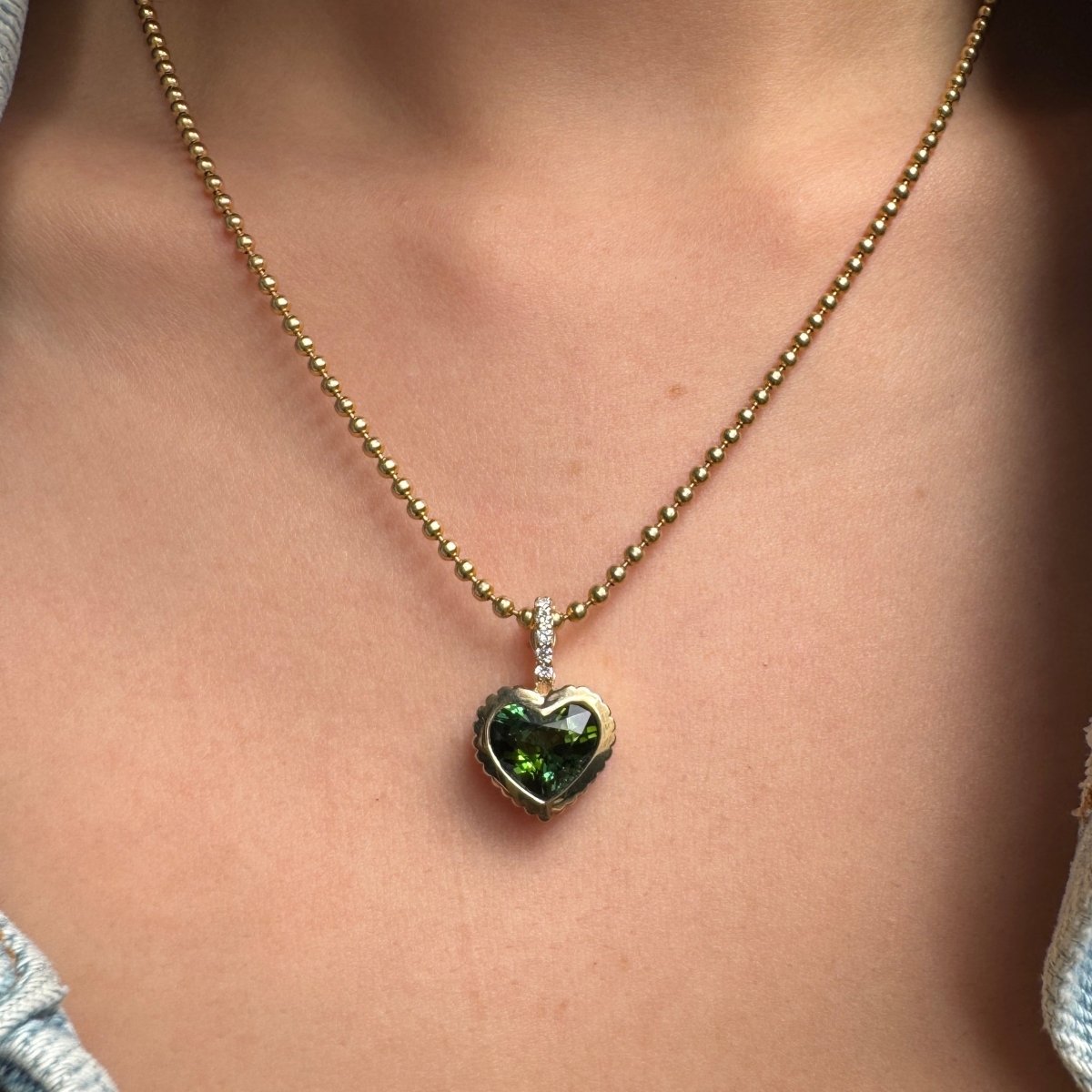 DREAM IN TECH Pendant 3.24ct Green Tourmaline - AURORO