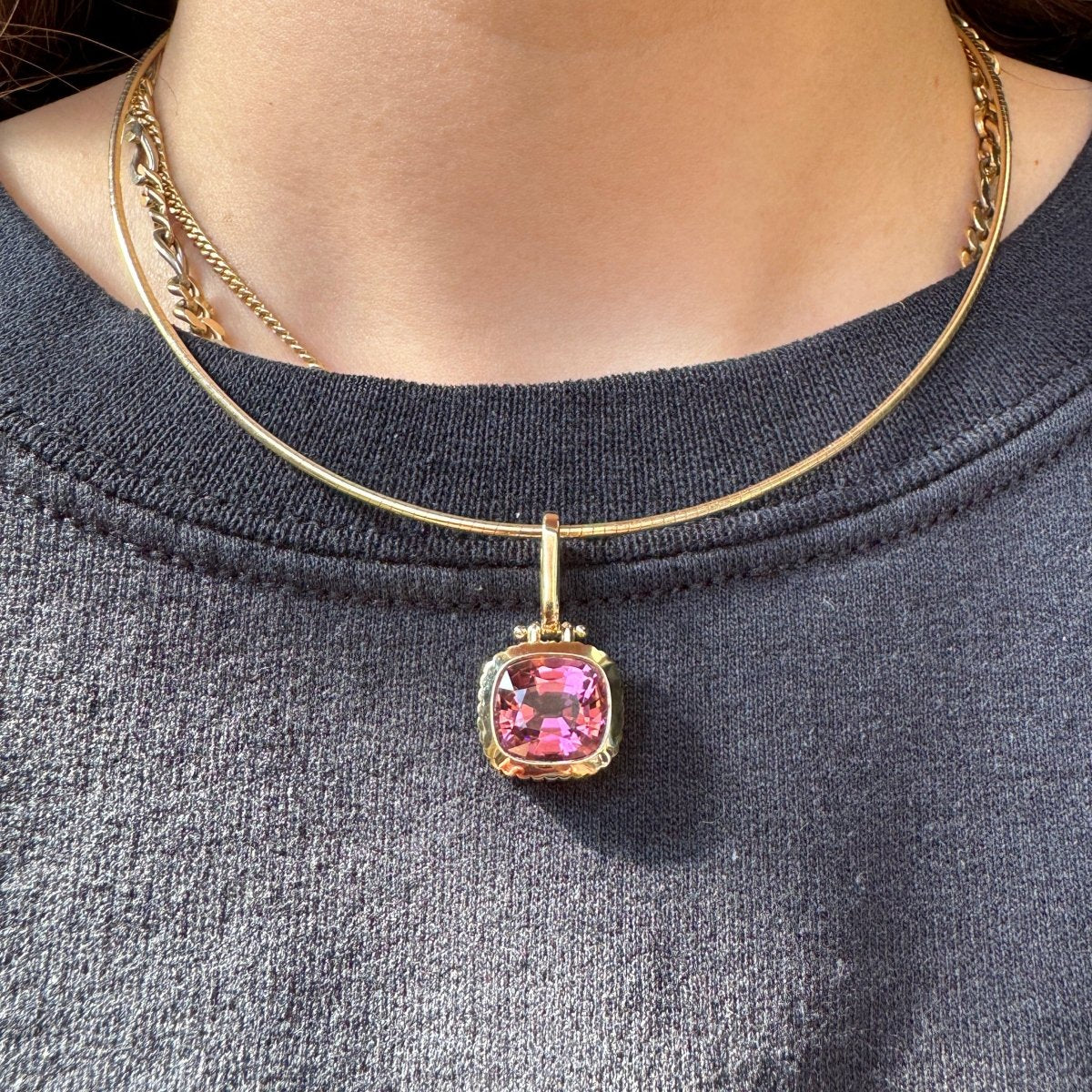 DREAM IN TECH Pendant 5.73ct Pink Tourmaline - AURORO