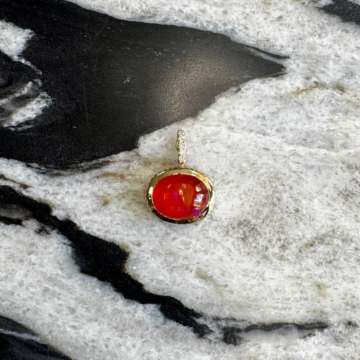 DREAM IN TECH Pendant 6.27ct Fire Opal - AURORO