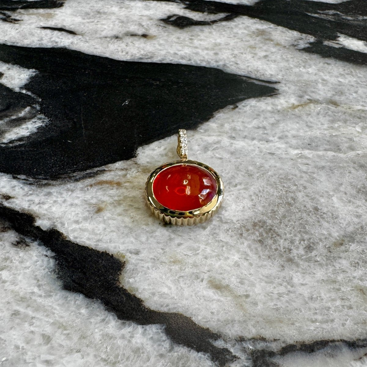 DREAM IN TECH Pendant 6.27ct Fire Opal - AURORO