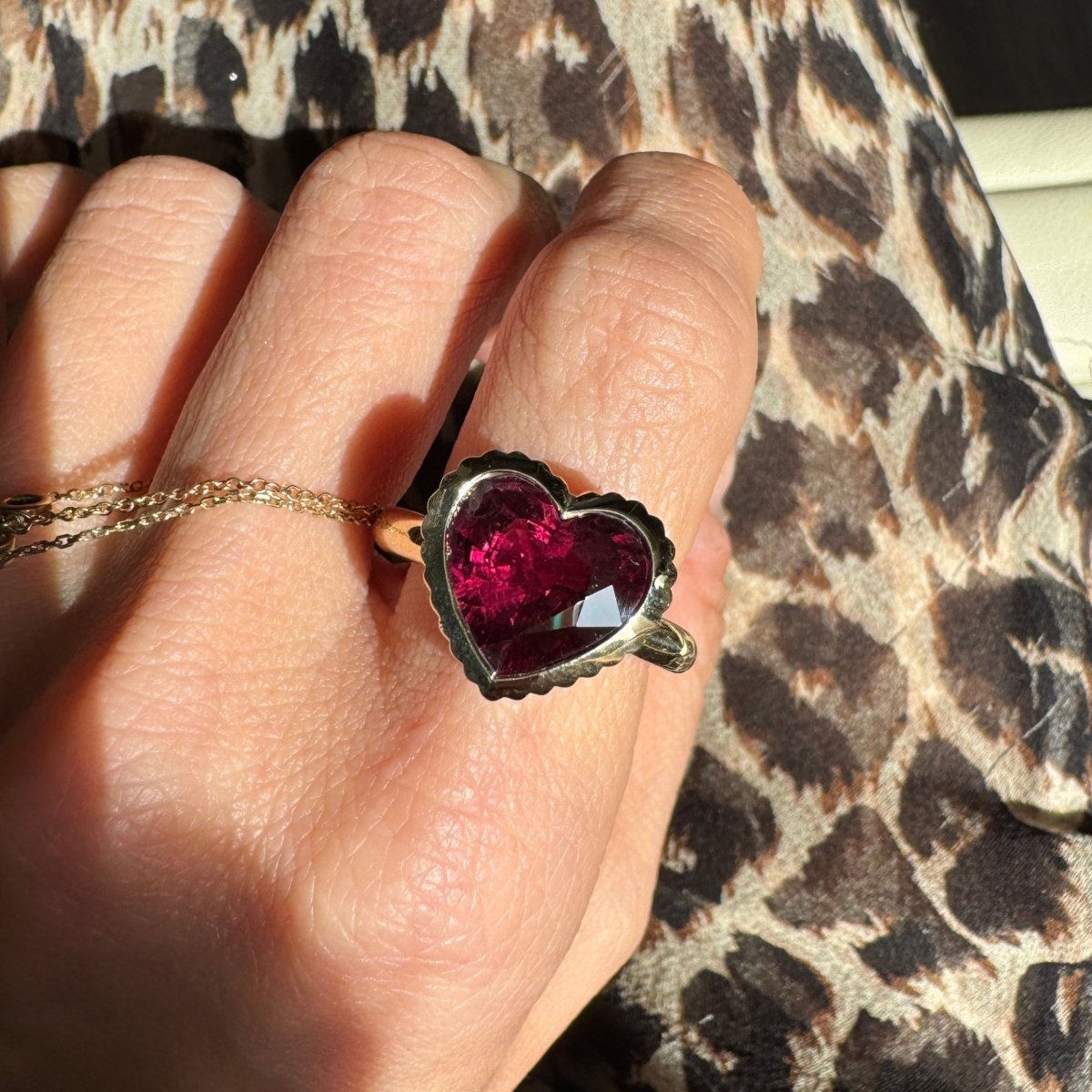 DREAM IN TECH Ring 5.42ct Rhodolite Garnet - AURORO