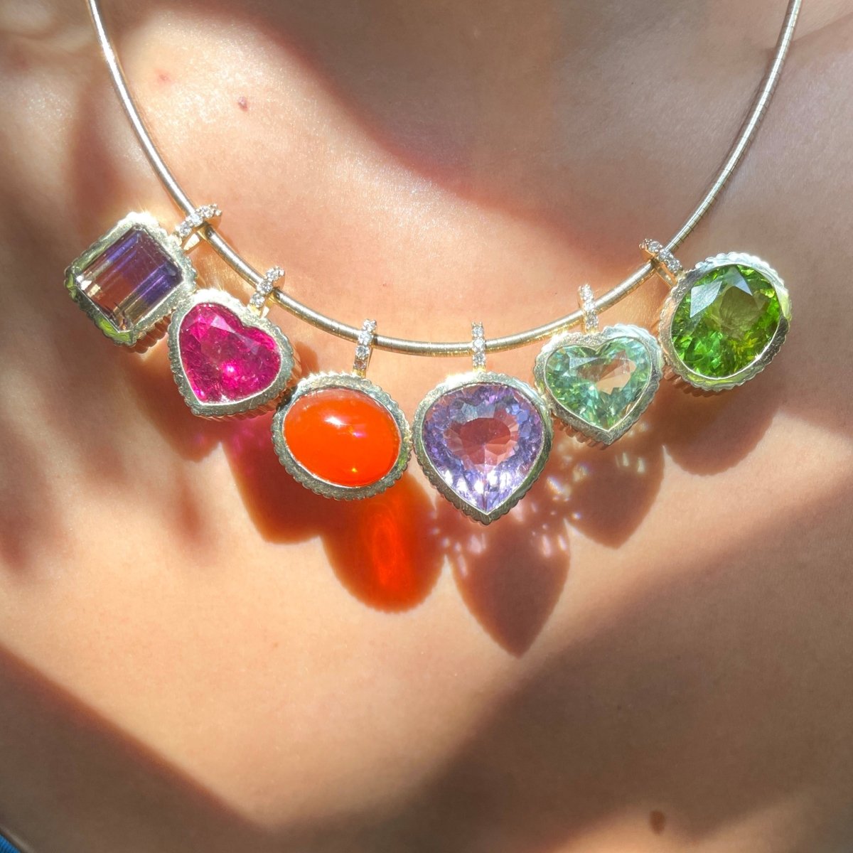 DREAM IN TECHNICOLOR 10.10ct Amethyst Pendant - AURORO