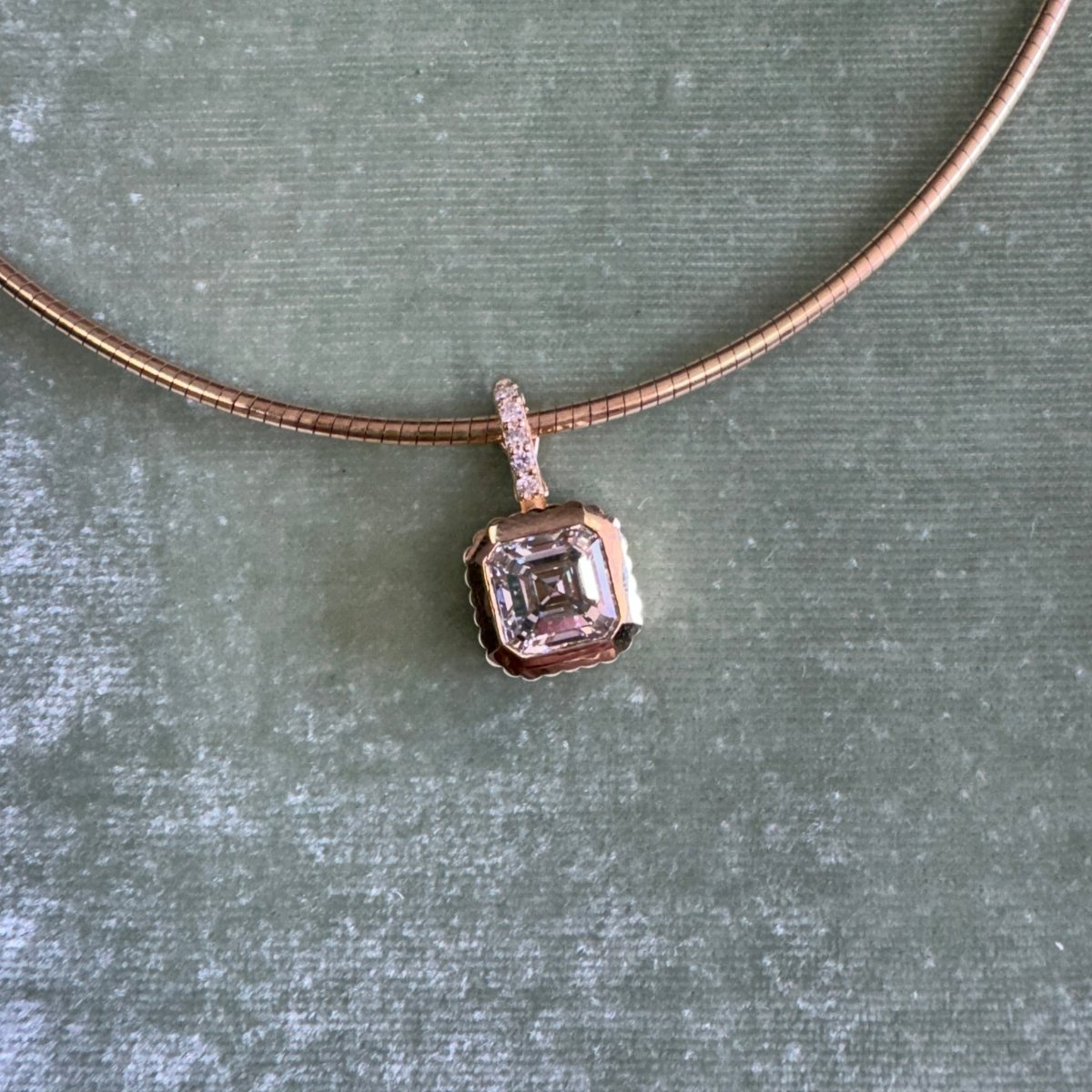 DREAM IN TECHNICOLOR 3.51ct Asscher Diamond - AURORO