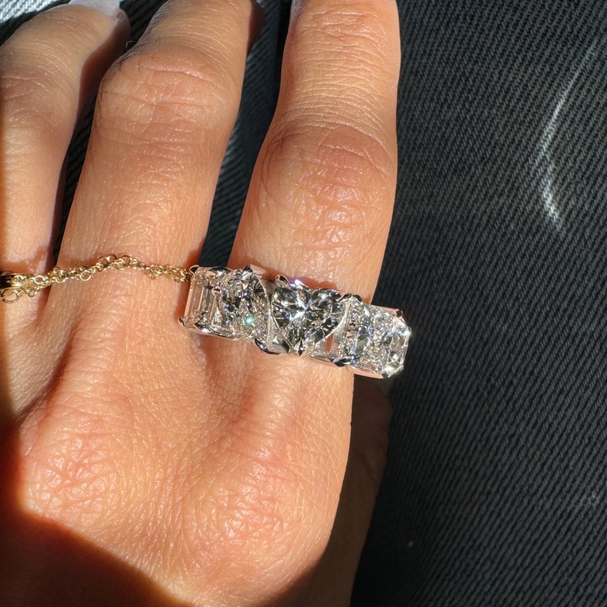 Jumbo MisMatch Diamond Band - AURORO
