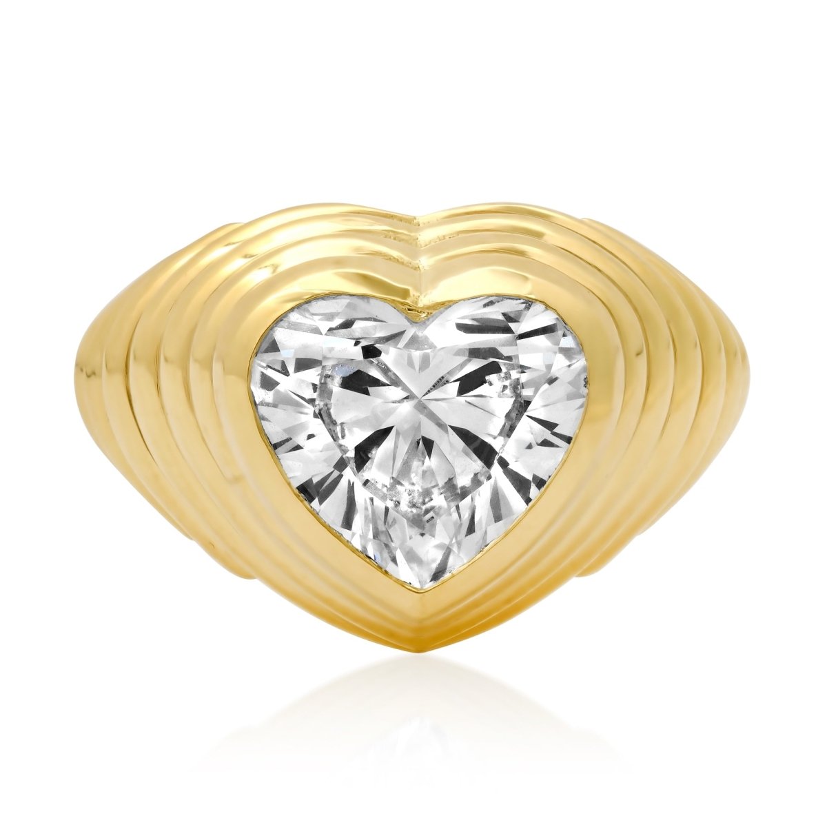 KICK BACK Heart - Shaped Diamond Ring - AURORO