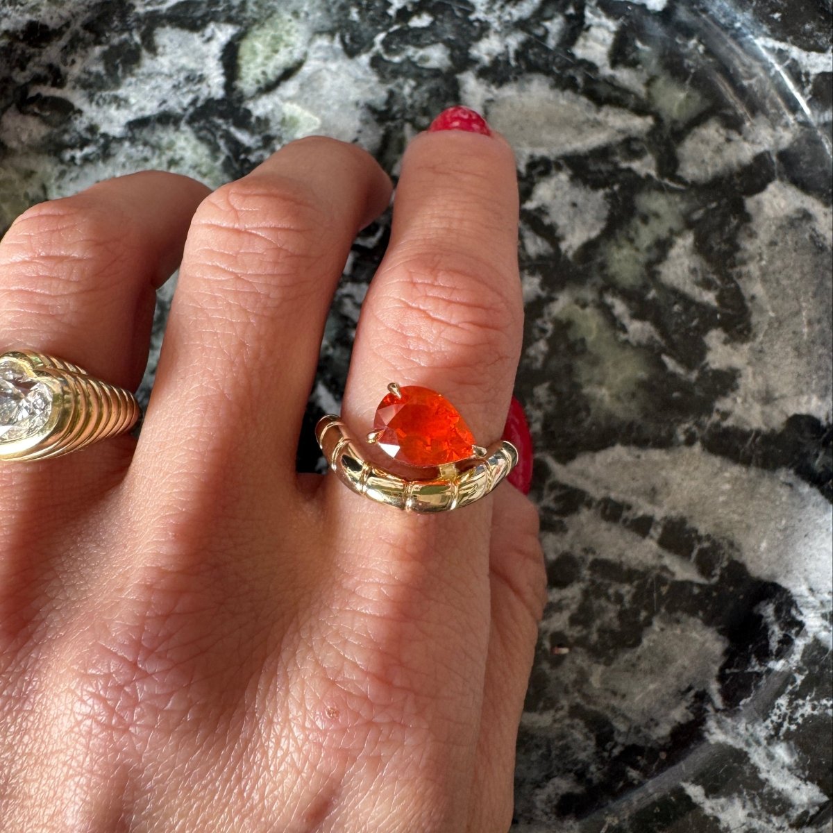 LEVITATE Ring 1.37ct Fire Opal - AURORO