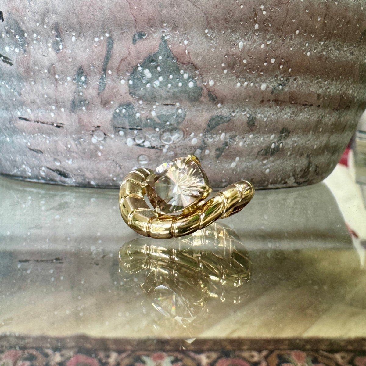 LEVITATE Ring 3.39ct Champagne Zircon - AURORO