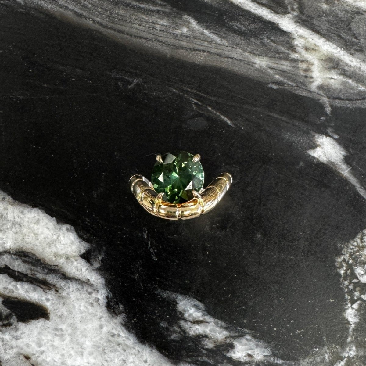 LEVITATE Ring 3.58ct Green Tourmaline - AURORO