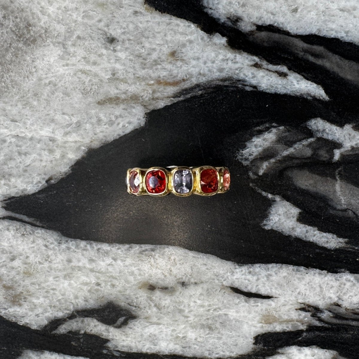 MisMatch Bezel Eternity Ring with Spinels - AURORO