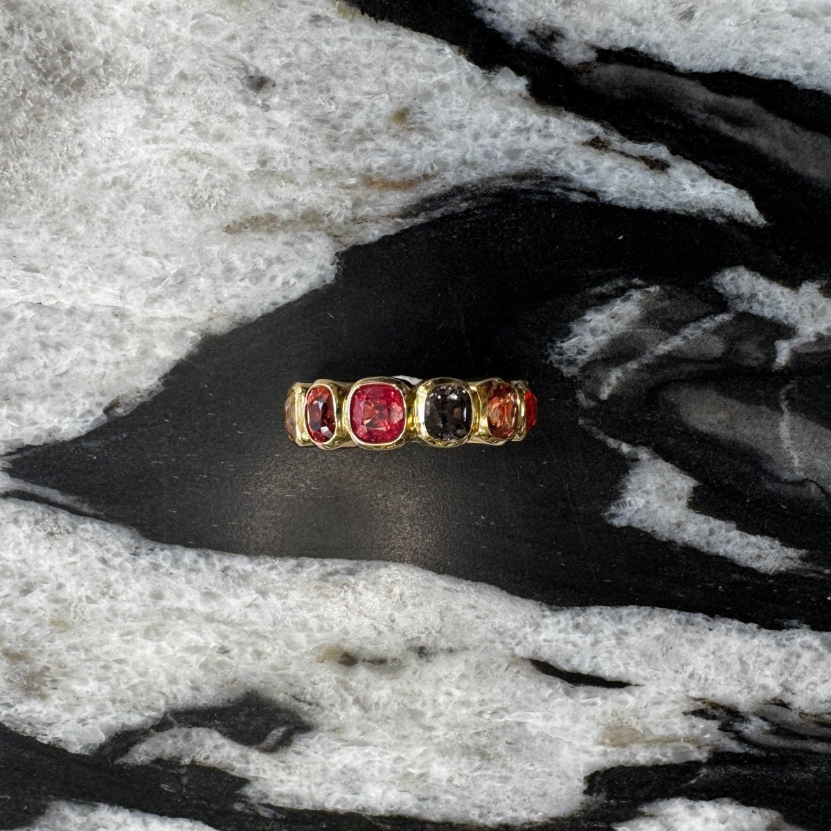 MisMatch Bezel Eternity Ring with Spinels - AURORO