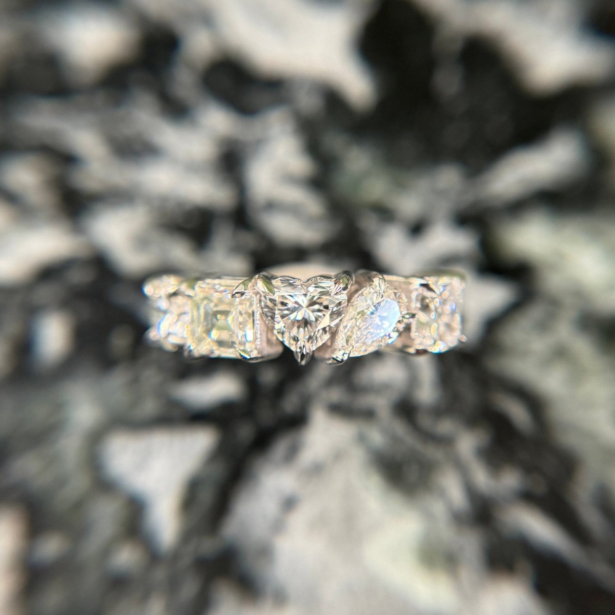 Petite MisMatch Diamond Band - AURORO