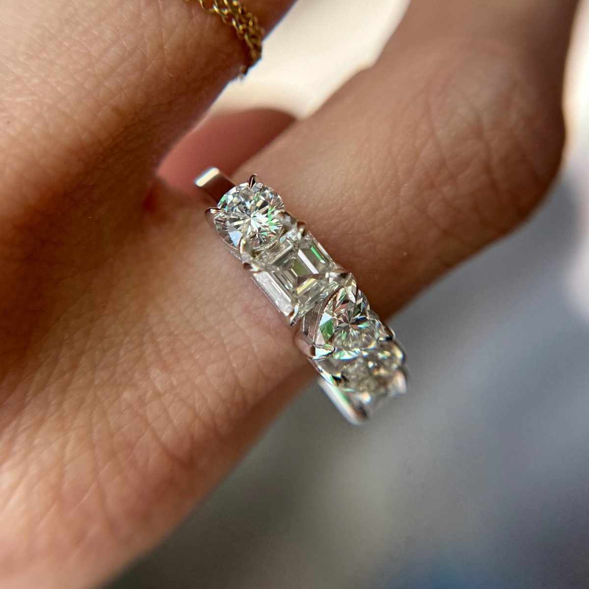 Petite MisMatch Diamond Band - AURORO
