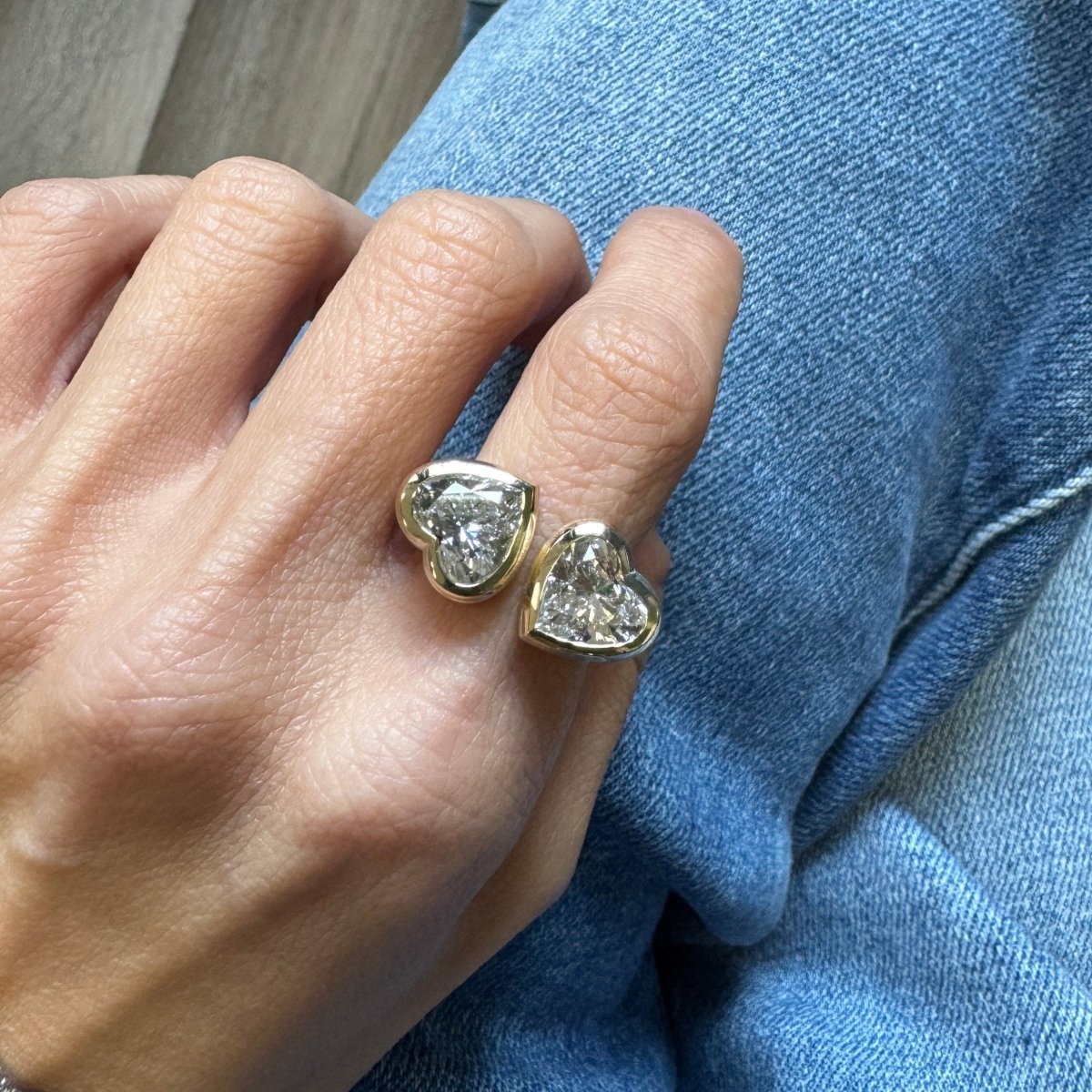 STACEY Heart Ring with Diamonds – AURORO