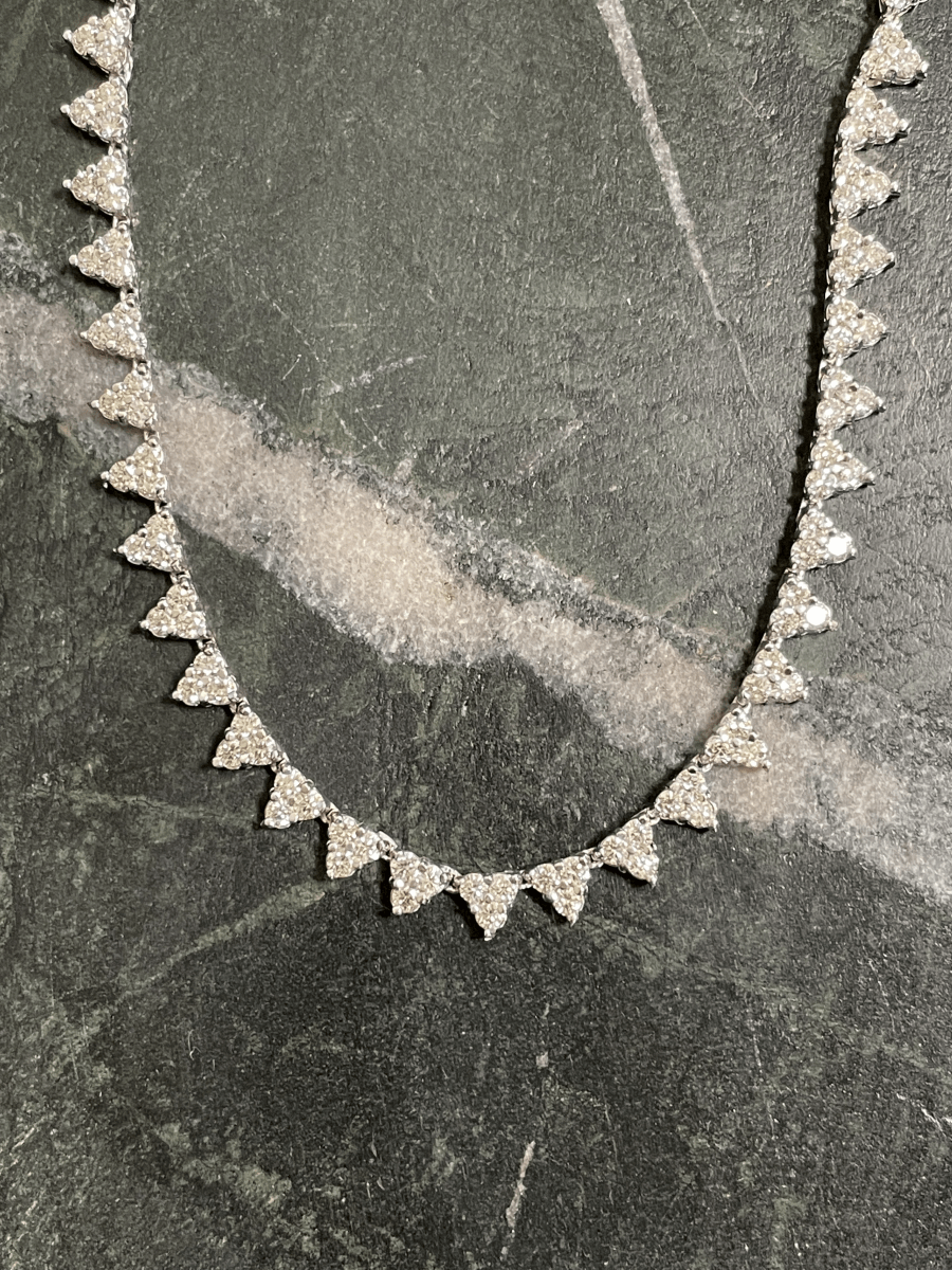 THE SOIRÉE Diamond Tennis Necklace - AURORO